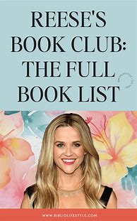 Image result for Reese Witherspoon Book Club List Printable