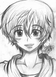 Image result for Anime Boy Sketch Art