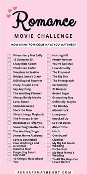 Image result for Romance Movie Challenge List