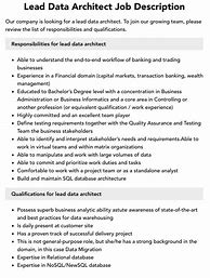 Image result for Data Architect Responsibilities