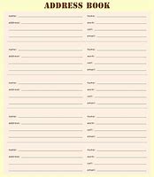 Image result for Free Downloadable Address Book