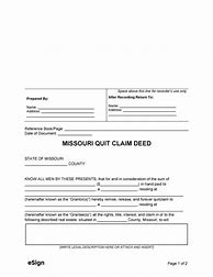 Image result for Missouri Quit Claim Deed Free Printable Form
