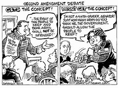 Image result for Second Amendment Political Cartoon