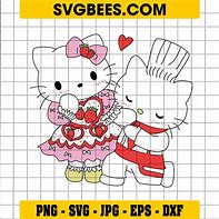 Image result for Hello Kitty Valentine SVG