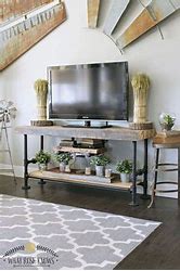 Image result for Industrial Pipe TV Stand