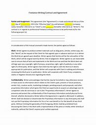Image result for Freelance Writer Contract