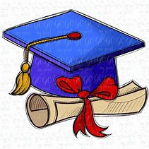 Image result for Blue Graduation Cap and Diploma