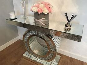 Image result for Mirrored Console Table Decor