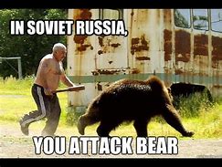 Image result for Bear Russia Meme