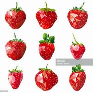 Image result for Vector Strawberry Low Poly
