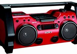 Image result for Sony Radio CD Player Red