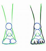 Image result for How to Draw Front-Facing Feet
