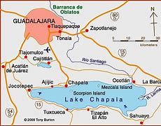 Image result for Map of Mexico Lakes