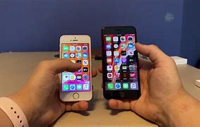Image result for iPhone SE vs iPhone 8 in Hand
