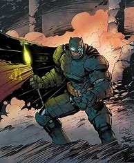 Image result for Batman ArmorSuit vs Superman Comics