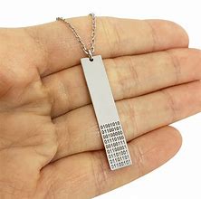 Image result for Binary Code Necklace