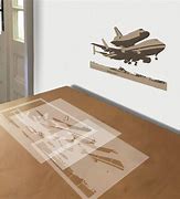 Image result for Stencil of a 747 Cricket