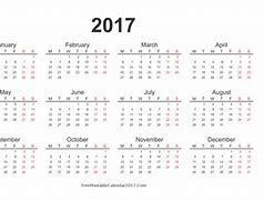 Image result for 2017 Calendar Template
