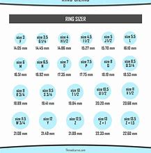 Image result for Exact Ring Size Chart