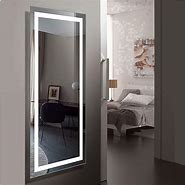 Image result for Backlit Frameless Hall Mirror