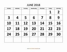 Image result for June 2018 Printable Free Templates