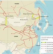 Image result for Russia China Gas Pipeline Map