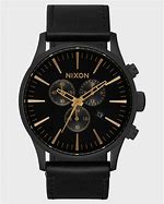 Image result for Nixon Watch Black and Gold