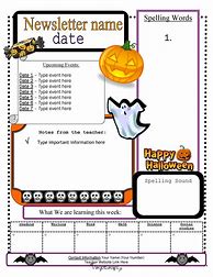 Image result for Fall Preschool Newsletter Template