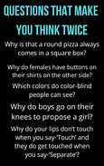 Image result for Silly Questions That Make You Think