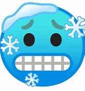 Image result for Freezing Cold Smiley Emoji