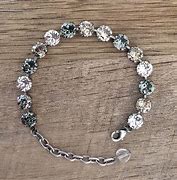 Image result for Swarovski Silver Crystal Charm Bracelet