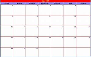 Image result for Blank 30-Day Calendar