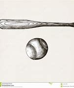Image result for Vintage Baseball Bat Sketch