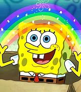 Image result for Spongebob Rainbow Scene