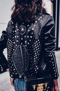 Image result for studded leather jacket outfit