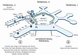 Image result for San Francisco Airport Map United Airlines