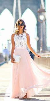 Image result for Maxi Skirt Wedding Guest