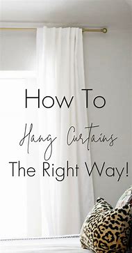 Image result for Ways to Hang Panel Curtains