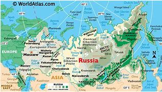 Image result for Map of Countries Near Russia