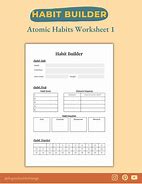 Image result for Atomic Habits Templates