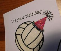 Image result for Volleyball Birthday Card