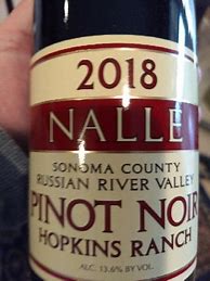 Image result for Nalle Pinot Noir Hopkins Ranch