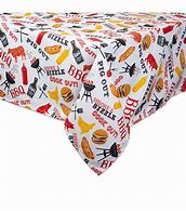 Image result for Tablecloth with BBQ Flames