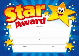 Image result for Star Award Certificate