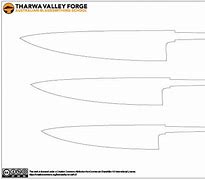 Image result for Gyuto Knife Template