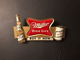 Image result for Vintage Miller High Life Lighted Beer Sign
