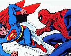 Image result for Superman vs Spider-Man Comic Book