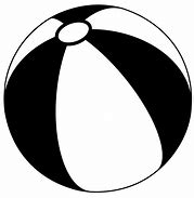 Image result for Beach Ball Black and White