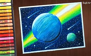 Image result for Outer Space Art Oil Pastels