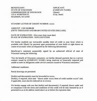 Image result for Letter of Credit Template
